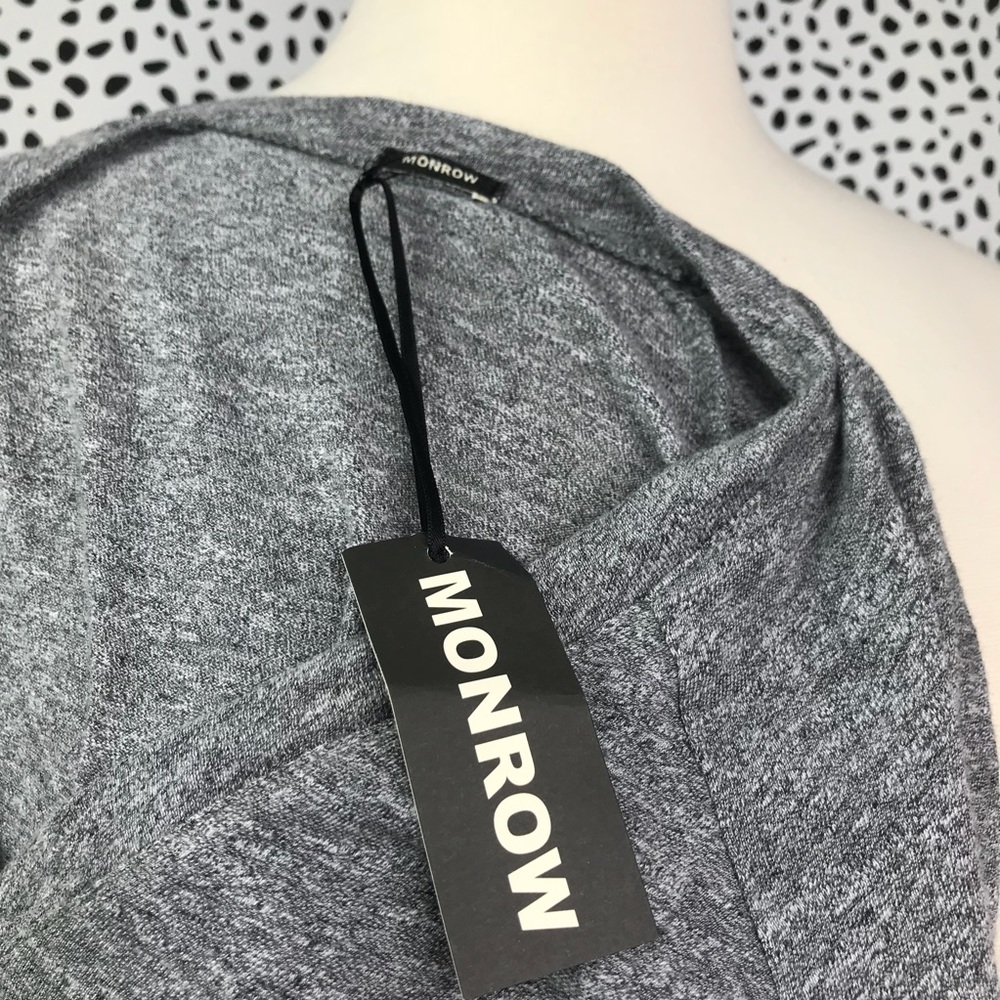 NWT MONROW V Neck Baseball Dress in Granite - Picture 6 of 7
